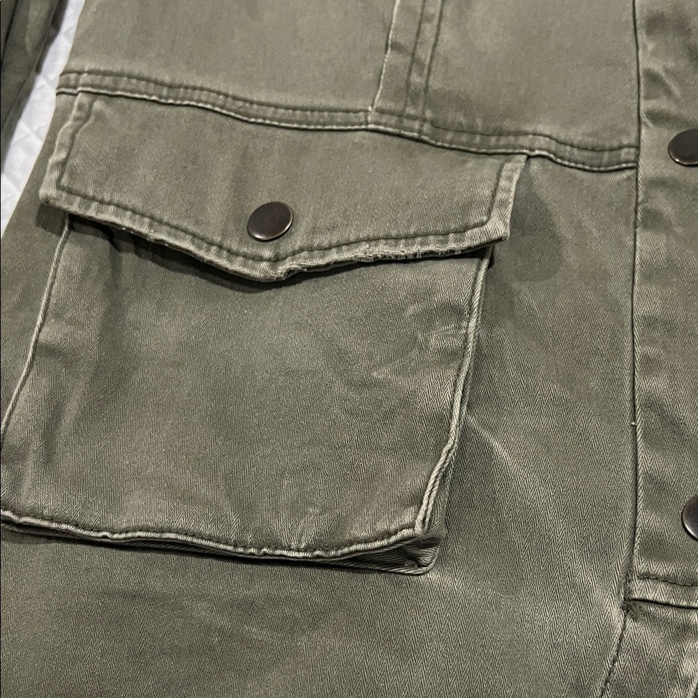 Women's Free People Olive Green Jacket small - Picture 3 of 7